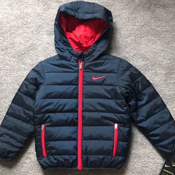 navy blue nike puffer jacket